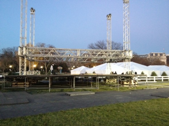 Main stage under construction