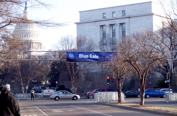A banner bridge from the 56th Inauguration 