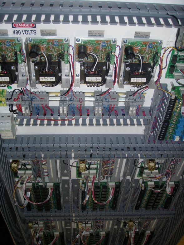 Isolated image of a cabinet showing the technical capability of the system