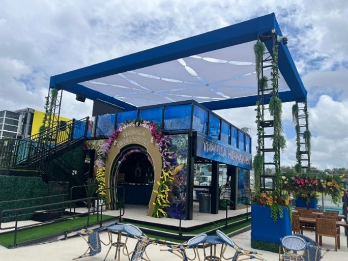 Herradura Tequila Mezzanine located in Miami International Autodrome for the F1 Miami Grand Prix